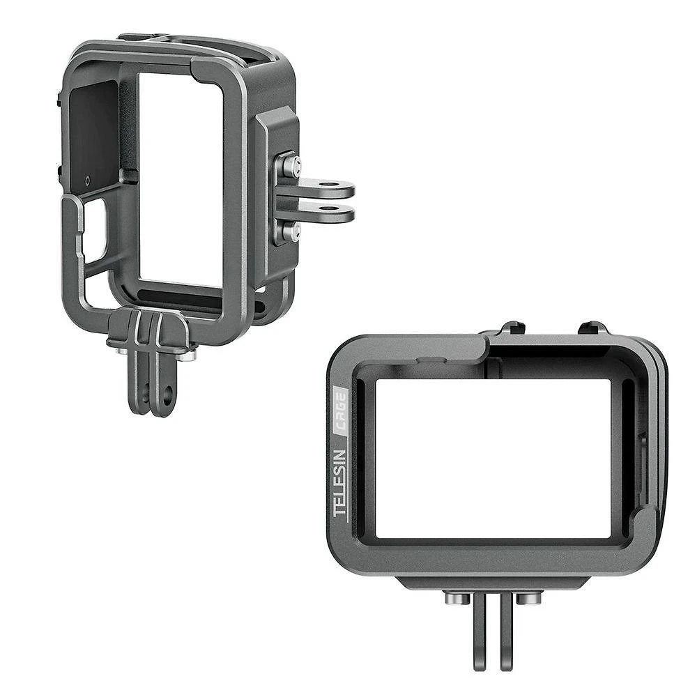 Frame Alumínio Horizontal E Vertical Gopro 12-11-10-9 - Telesin