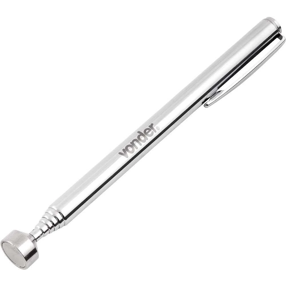 Pegador Magnético Extensível Tipo Caneta 140 a 635mm 2,2kgf para Recolher Peças Metálicas Vonder