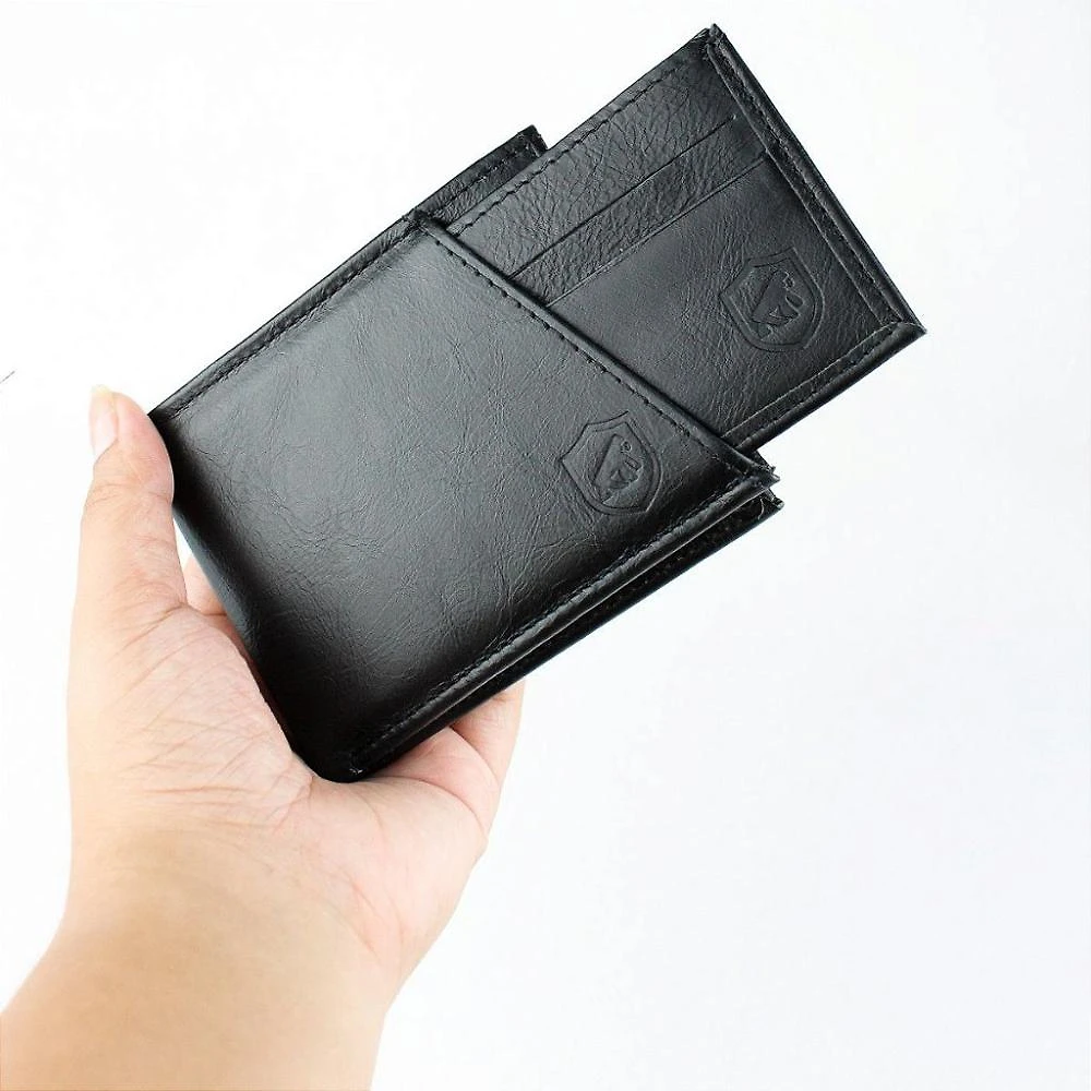 Carteira de Couro Masculina - Porta Cartão -Dinamic- Gshield