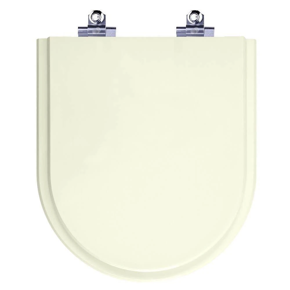 Assento Sanitário Smart Pergamon Alongado Polipropileno Parafusado Fechamento Suave Bege Pontto