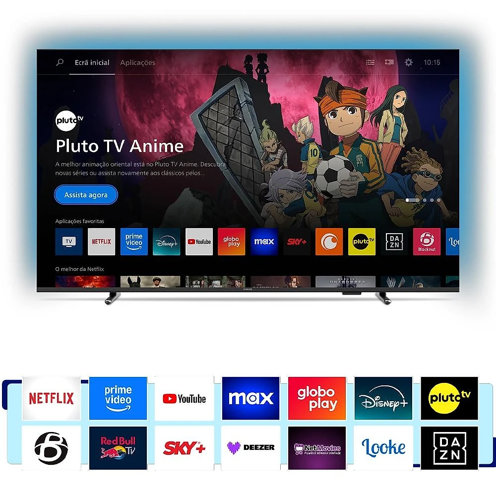 Smart TV Philips 50 Polegadas 4K UHD com Ambilight - PUG8100/78