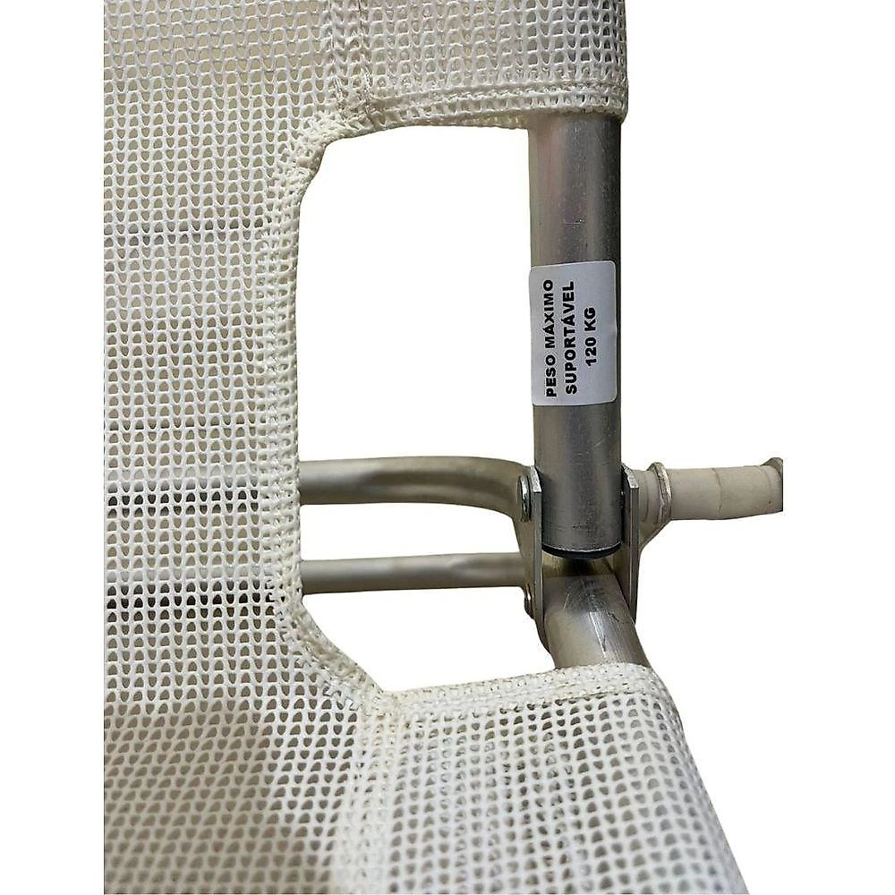 Cadeira Reclinavel Preguiçosa Sanete Ronchetti 120 Kg 05 Pos Cor Branco