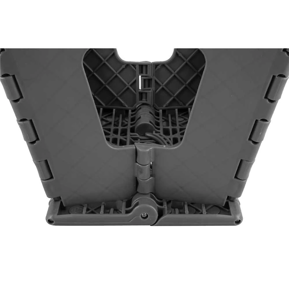 Banqueta plástica dobrável 360 mm cinza vonder
