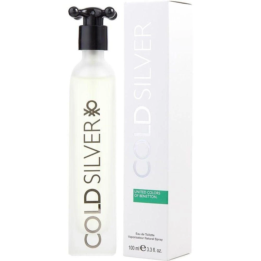 Perfume Masculino Benetton Cold Silver Edt Spray 100 Ml