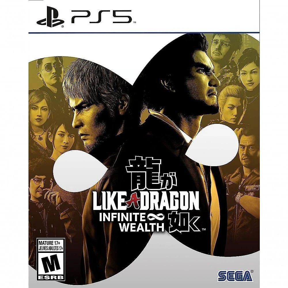 Jogo Sega Like a Dragon: Infinite Wealth para Playstation 5 com Movimentos Exagerados