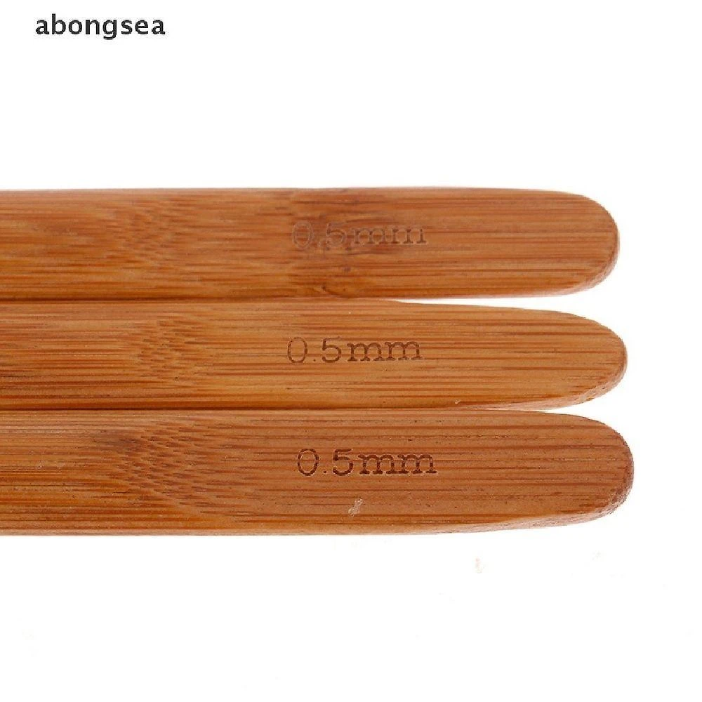 Agulha de Crochê para Dread e Mega Hair Manutenção de Extensões Cabo de Bambu e Metal Tamanhos 0 e 5