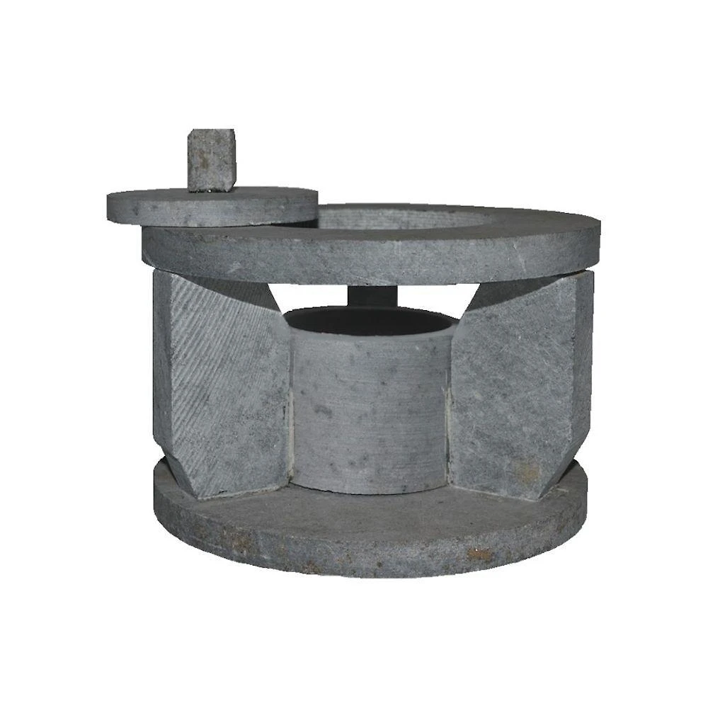 Fogareiro Réchaud AF005-INDSJ Pedra Sabão Bifeteira 14cm Industria São Jose