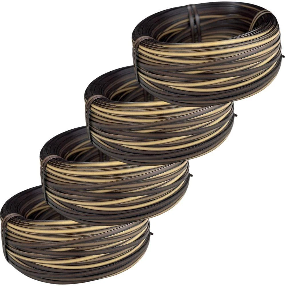 Fibra Sintética em Rolo Junco 450 Metros Cappuccino Kit 4 Rolos Trama Original