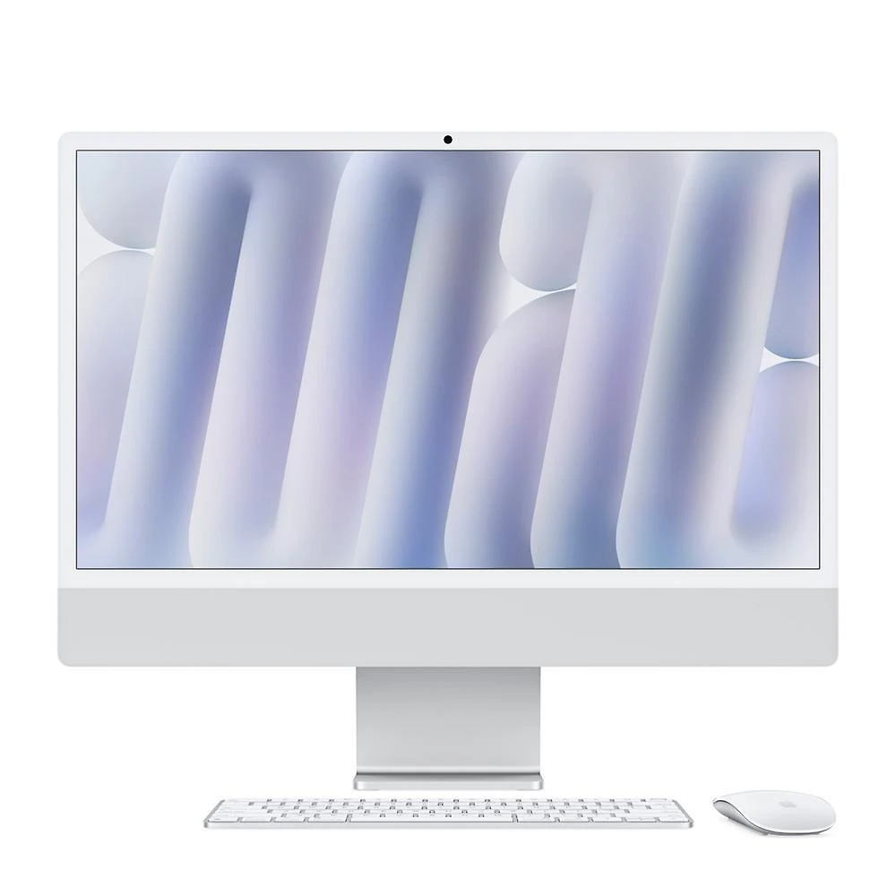 Miniatura iMac Apple Tela Retina 24" 4.5K, Chip M4, CPU 10 Núcleos, GPU 10 Núcleos, Neural Engine de 16 Núcleos, 16GB RAM, 512GB SSD, Prata - MWUV3BZ/A