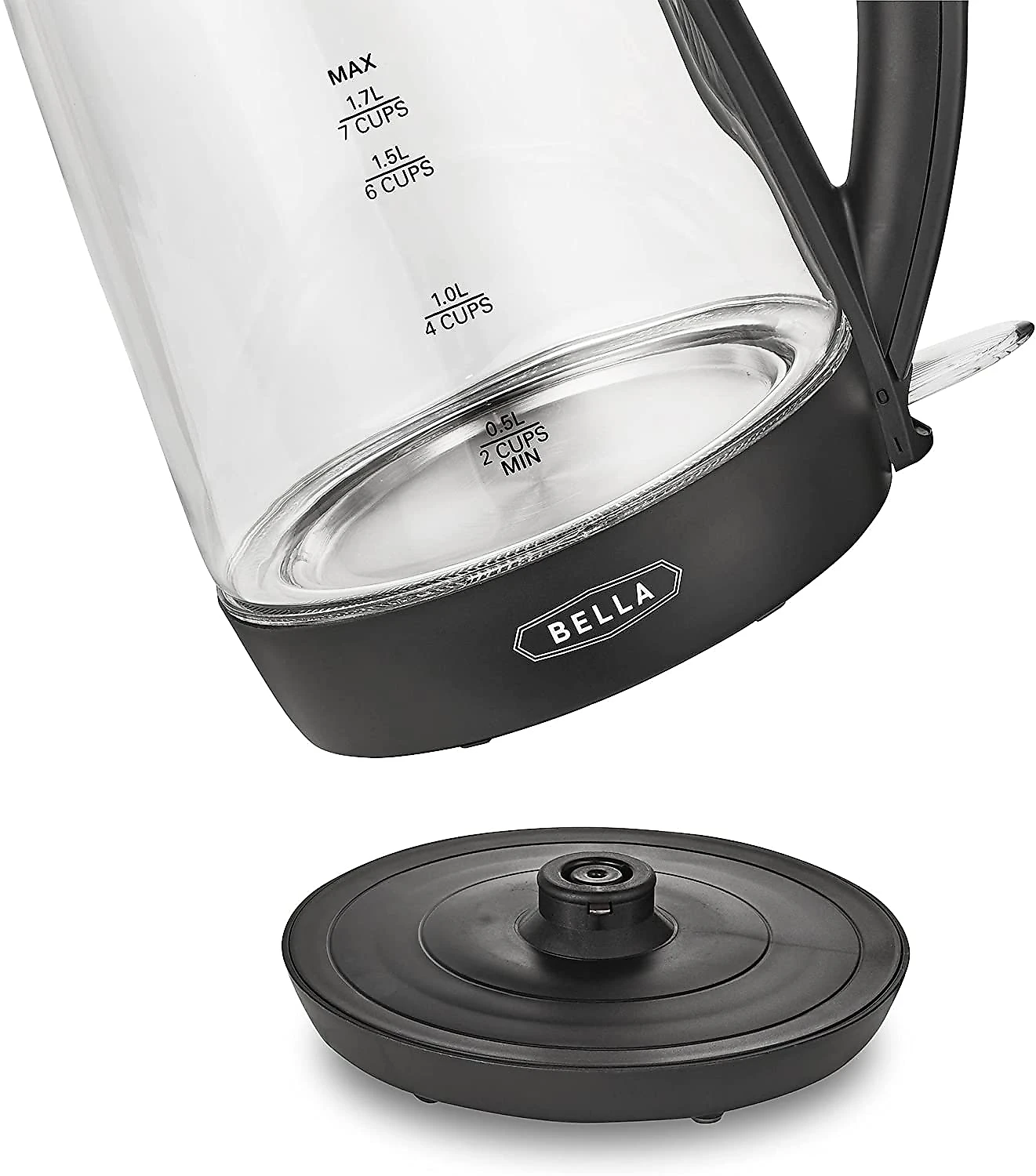 BELLA Chaleira Elétrica 17 L com Desligamento Automático 1 500W110V Preto