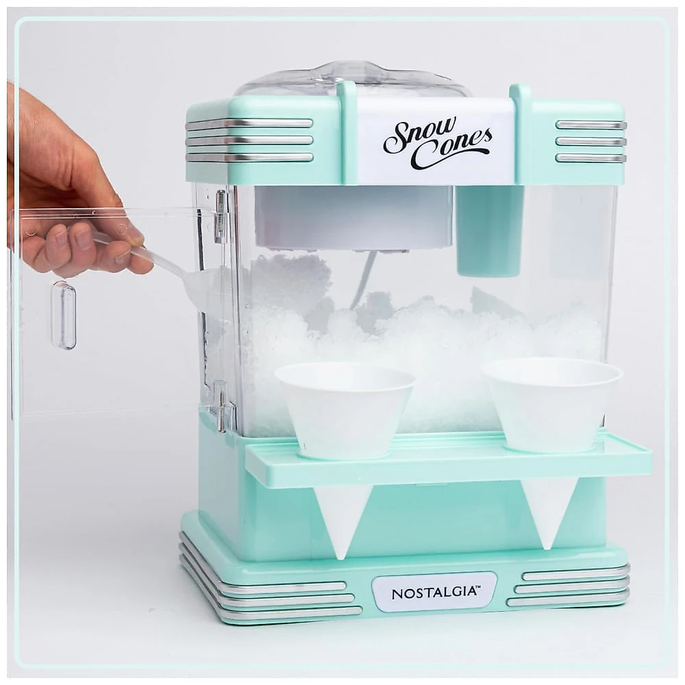 Máquina de Raspadinha Nostalgia Snow Cone: Faça 20 Deliciosas Raspadinhas com Facilidade
