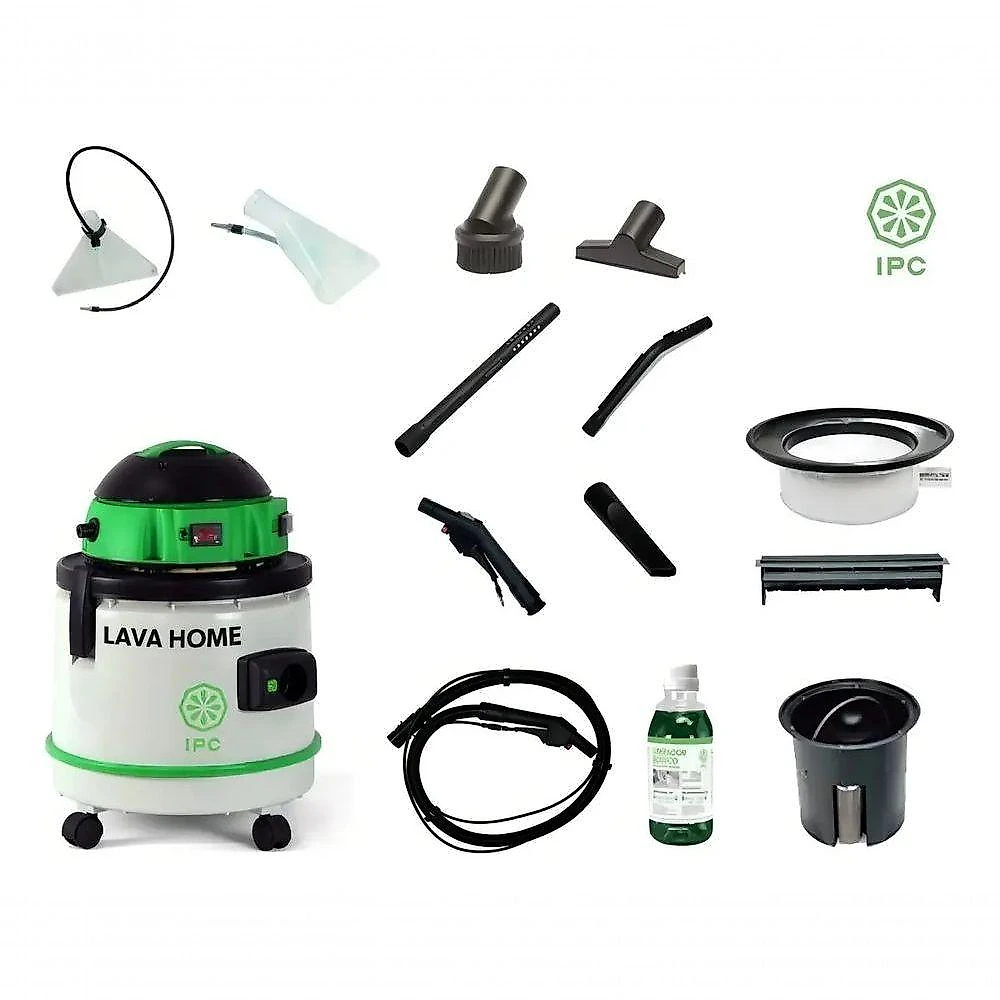 Lava Aspirador Tambor de Água e Pó IPC Brasil Lava Home 27L 1250W Preto e Verde 220V