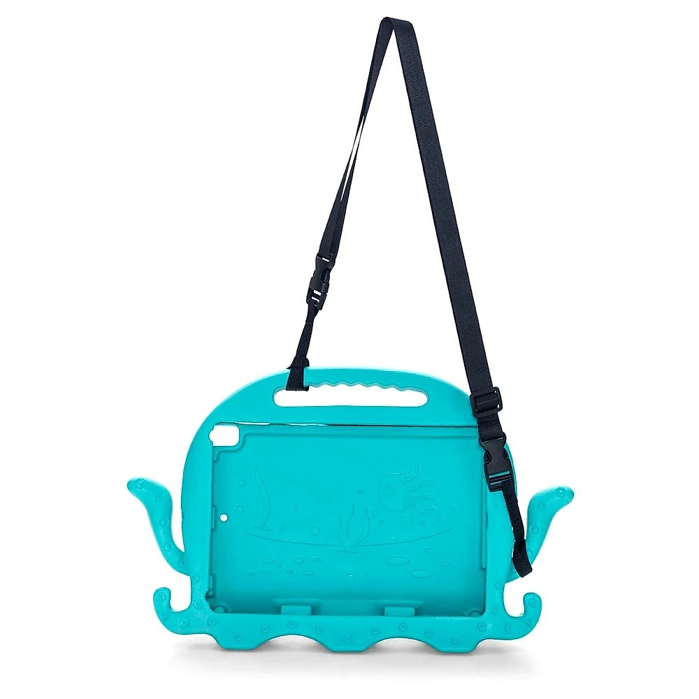 Capa iPad Kids, com suporte de carro, Polvo Azul, Originais iPlace