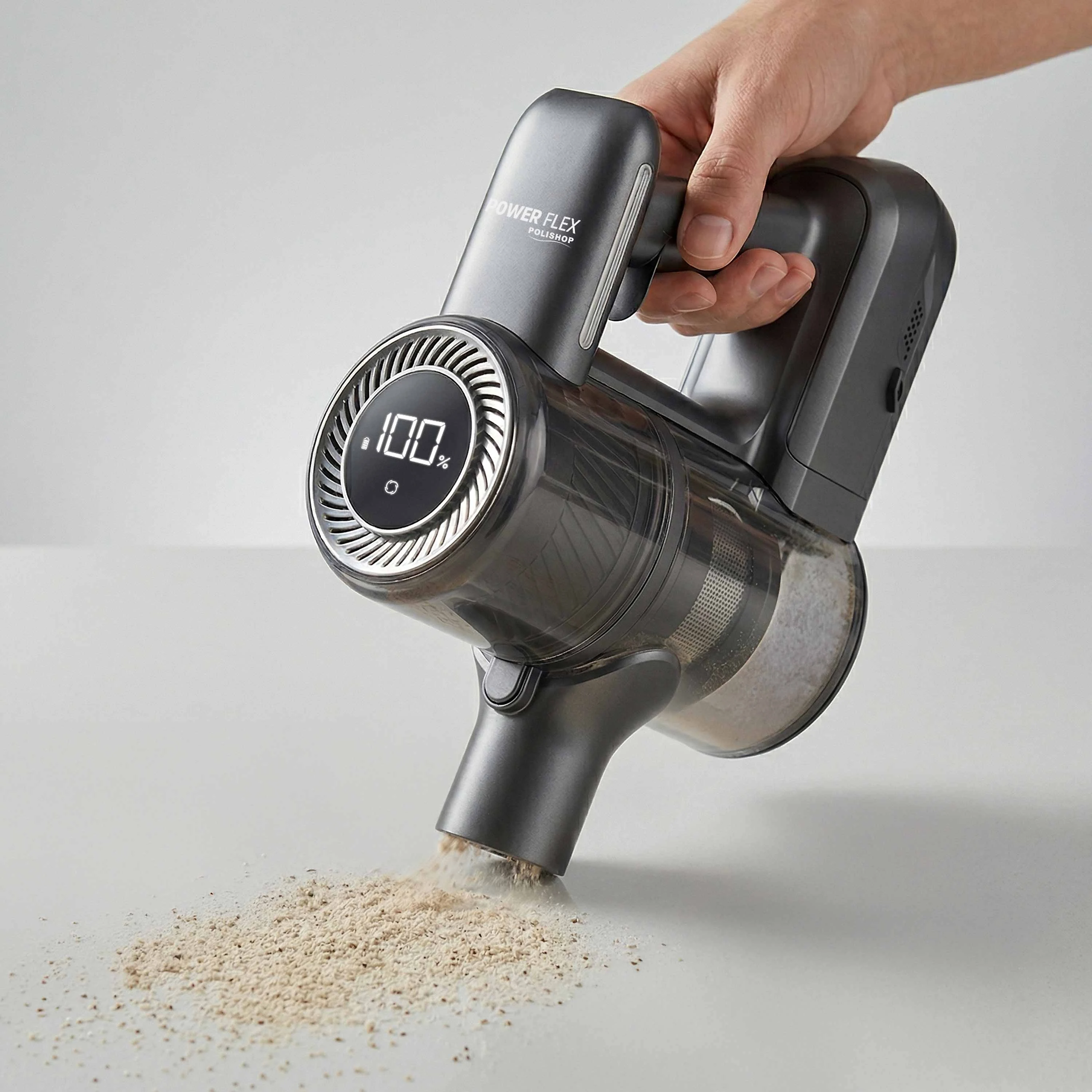 Aspirador de pó vertical sem fio 2 em 1 Power Flex Polishop | Bivolt