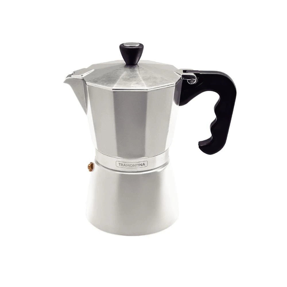 Cafeteira Expresso Italiana Tramontina Alumínio 320ML Prata para Fogão a Gás