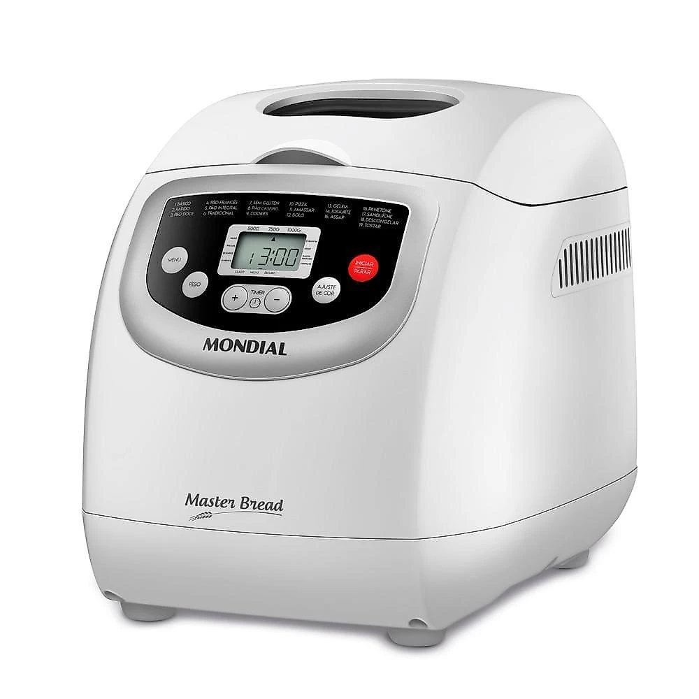Panificadora automática mondial master bread npf-54 com 19 funções pré-programadas - branca 110