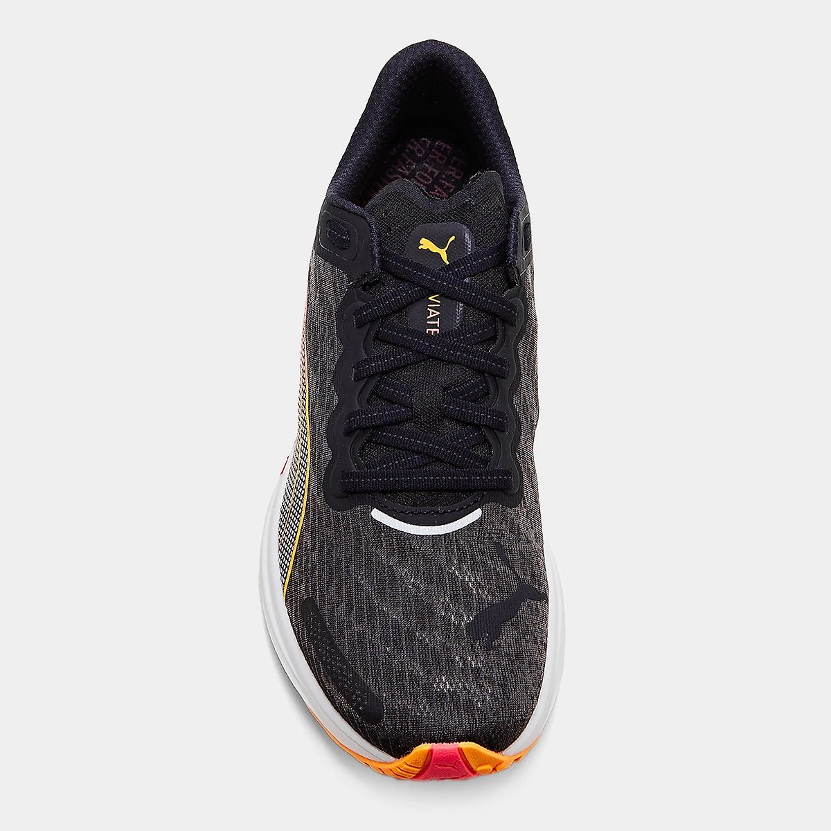 Miniatura Tênis Puma Deviate Nitro 2 Wns Feminino Preto+Laranja - 34