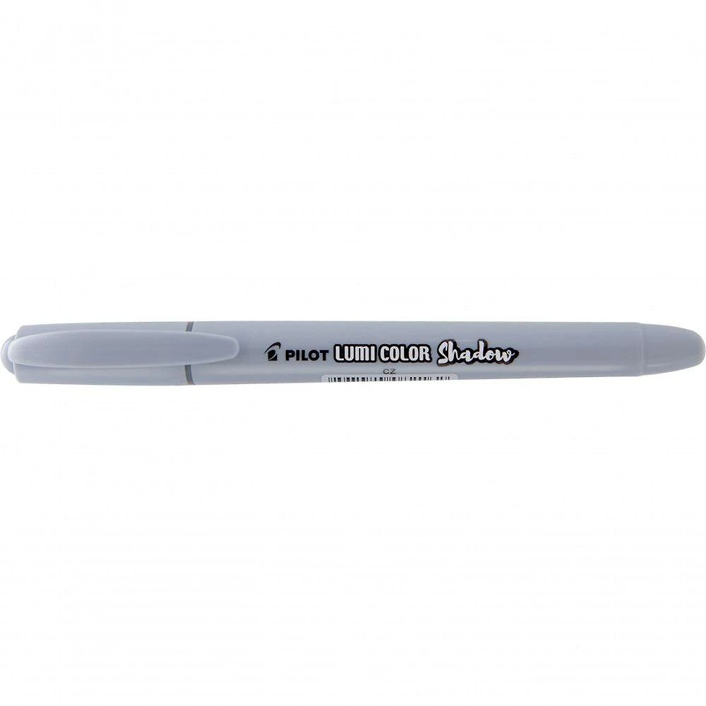 Marca Texto Pilot Lumi Color com Tinta Fluorescente de Alto Brilho e Ponta Chanfrada 4.0MM Cinza