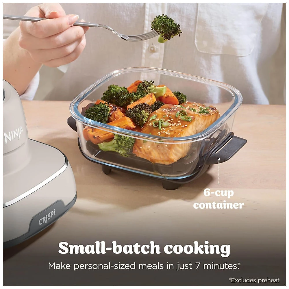 Ninja Crispi Air Fryer Fritadeira, Capacidade de 3,78 litros, 6 Copos com Tampas, Cozinha sem Óleo, Cozinha, Assa, Aquece