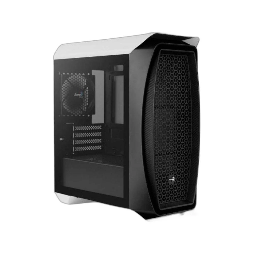 Gabinete Gamer Mini Tower Aero One Mini Micro ATX Mini ITX Lateral Vidro Temperado Branco Aerocool