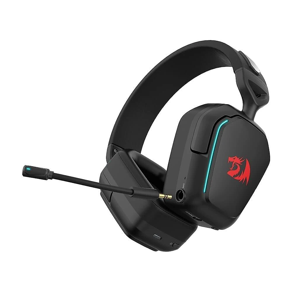 Headset Gamer Sem Fio Redragon Mira, RGB, 7.1, Drivers 40mm, Bluetooth, P2, Preto - H868