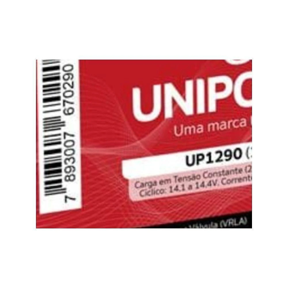 Bateria Chumbo-Ácida Selada Megatron UP1290 para Nobreak 9,0Ah 12V Preto