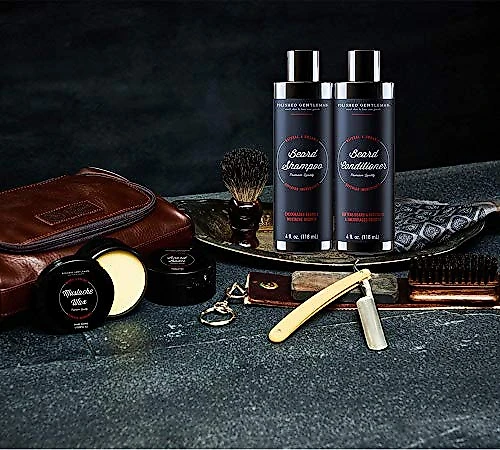 Shampoo e Condicionador Crescimento Rápido de Pelos Barba Limpeza Orgânica do Rosto 118ml