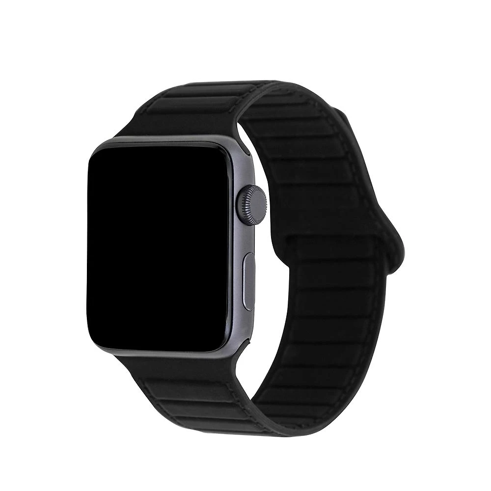 Pulseira de Silicone Magnética para Apple Watch 42-49 MM Preta, Originais iPlace