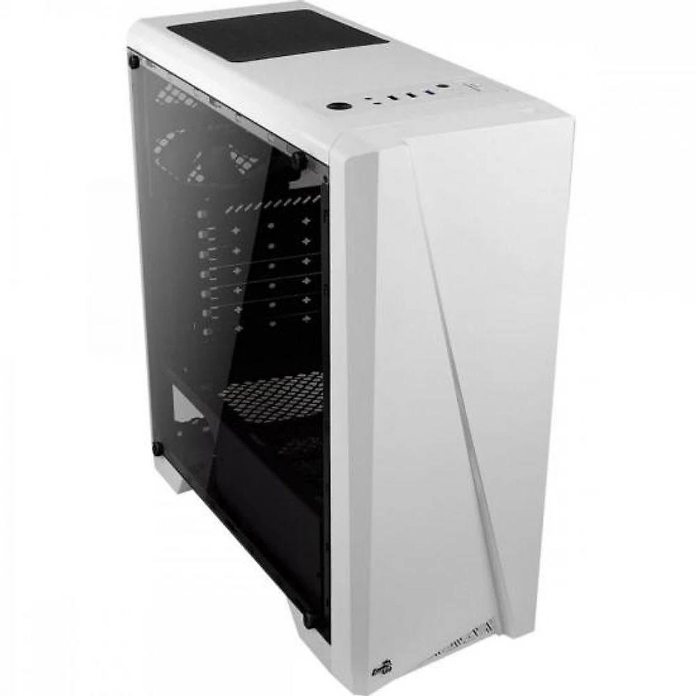 Gabinete Gamer Aerocool Cylon Branco Rgb Lateral Acrílico [f002]