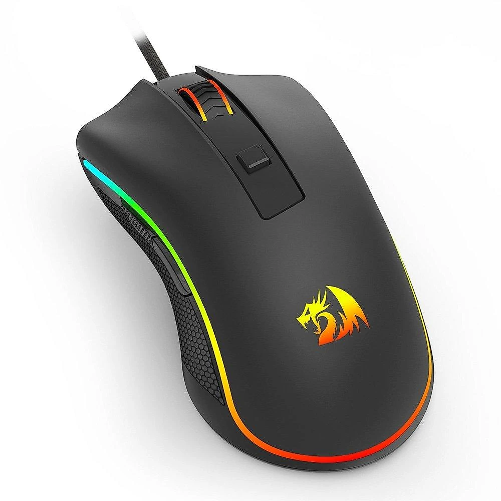 Mouse Gamer Redragon Cobra Cypher Lite, RGB, 12800 DPI, 6 Botões, USB, Preto - M611-RGB