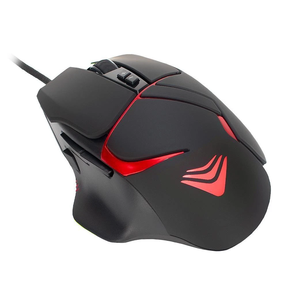 Mouse Gamer Evus MO-07 Stalker com Sensor Óptico 704IC, 8 Botões Programáveis e Iluminação em LED