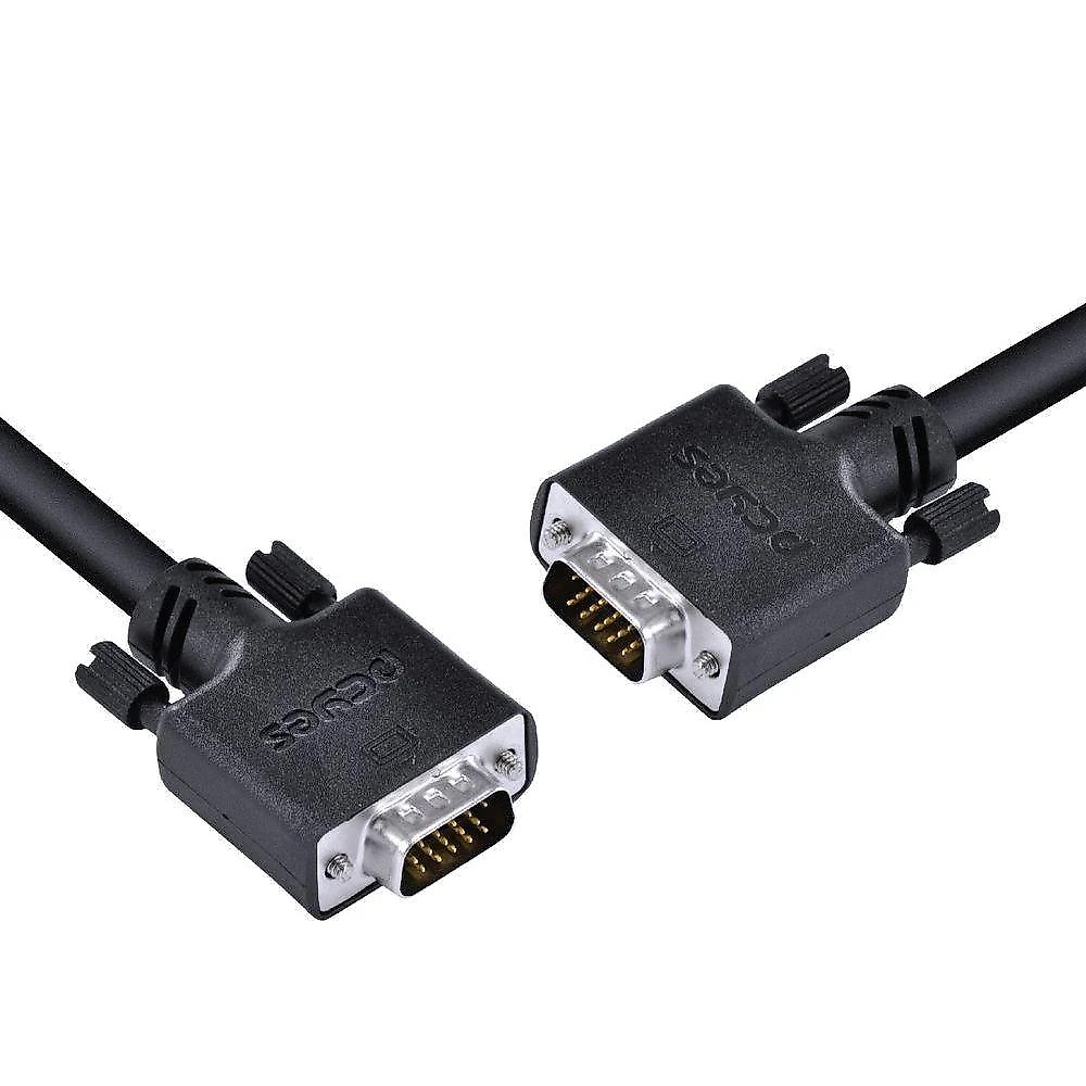 Cabo De Vídeo Vga 3+6 15 Pinos Macho Para Vga 3+6 15 Pinos Macho 28awg Puro Cobre 30 Metros