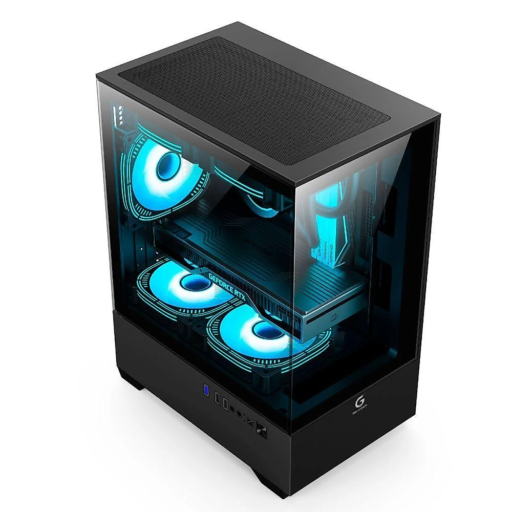 Gabinete Gamer R31b Tower Micro-ATX Aço com 3 Fans Preto BR-X