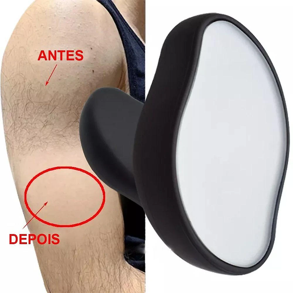 Pedra Depiladora Cristal Magico Remove Pelos Do Corpo Higienizador Pele Limpa Maos Braços Pernas Rosto