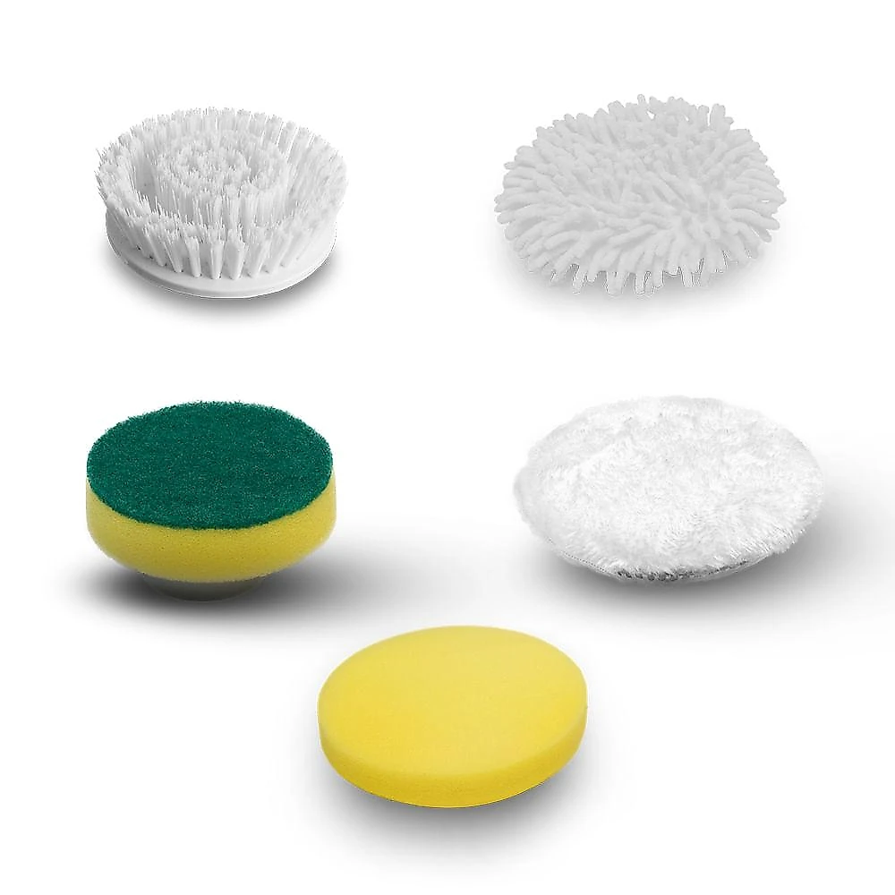 Kit de acessórios para gira escova elétrica obabox - 27704out [reembalado] amarelo