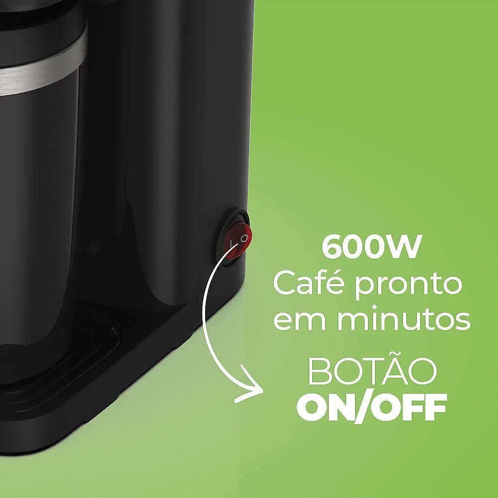 Kit Black Cadence Cafeteira Vambora E Blender Zoop 220V