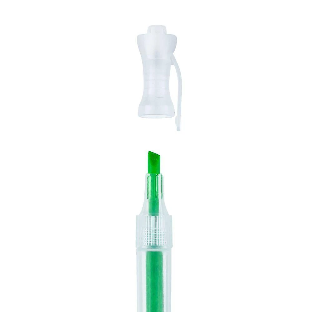 Caneta marca-texto BRW Marca Texto Fluorescente Transparente Traço 1-4MM Kit 4 Caixas 12 Unidades