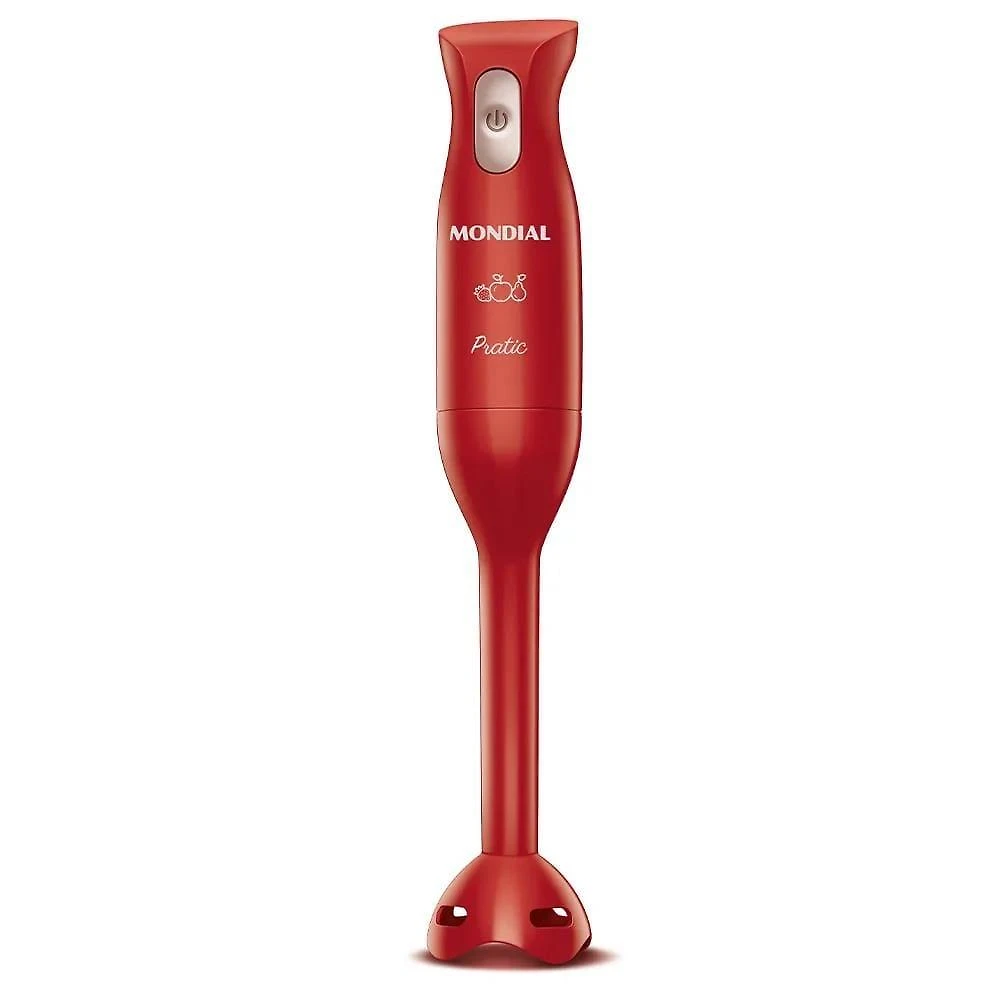 Mixer mondial pratic m-15-r 2 em 1 com copo medidor vermelho – 200 w