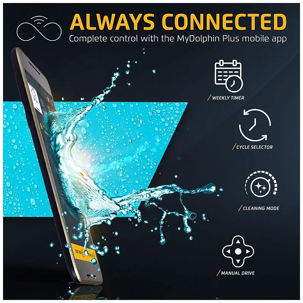 Aspirador Robótico para Piscinas Dolphin Advantage Pro Wi-Fi, Branco, Escova Ativa para Linha d’Água, Limpeza Rápida 1 Hora,Voltagem 230V AC