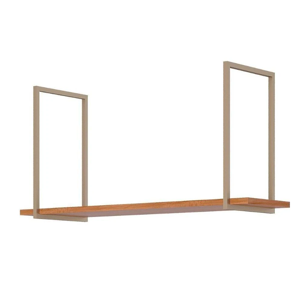 Prateleira De Cozinha Suspensa Brilhante 125cm Cinamomo - Mgm