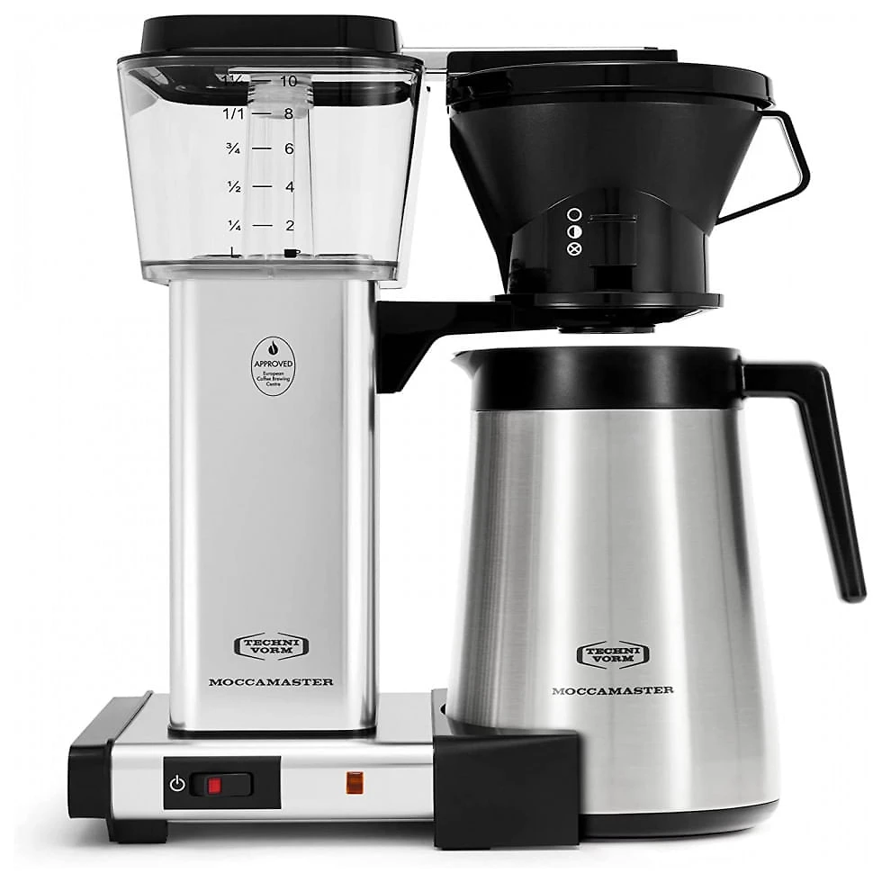 Cafeteira Elétrica Programável Technivorm Moccamaster 79112 K 1.2L com Desligamento Automático, 110V, Prata