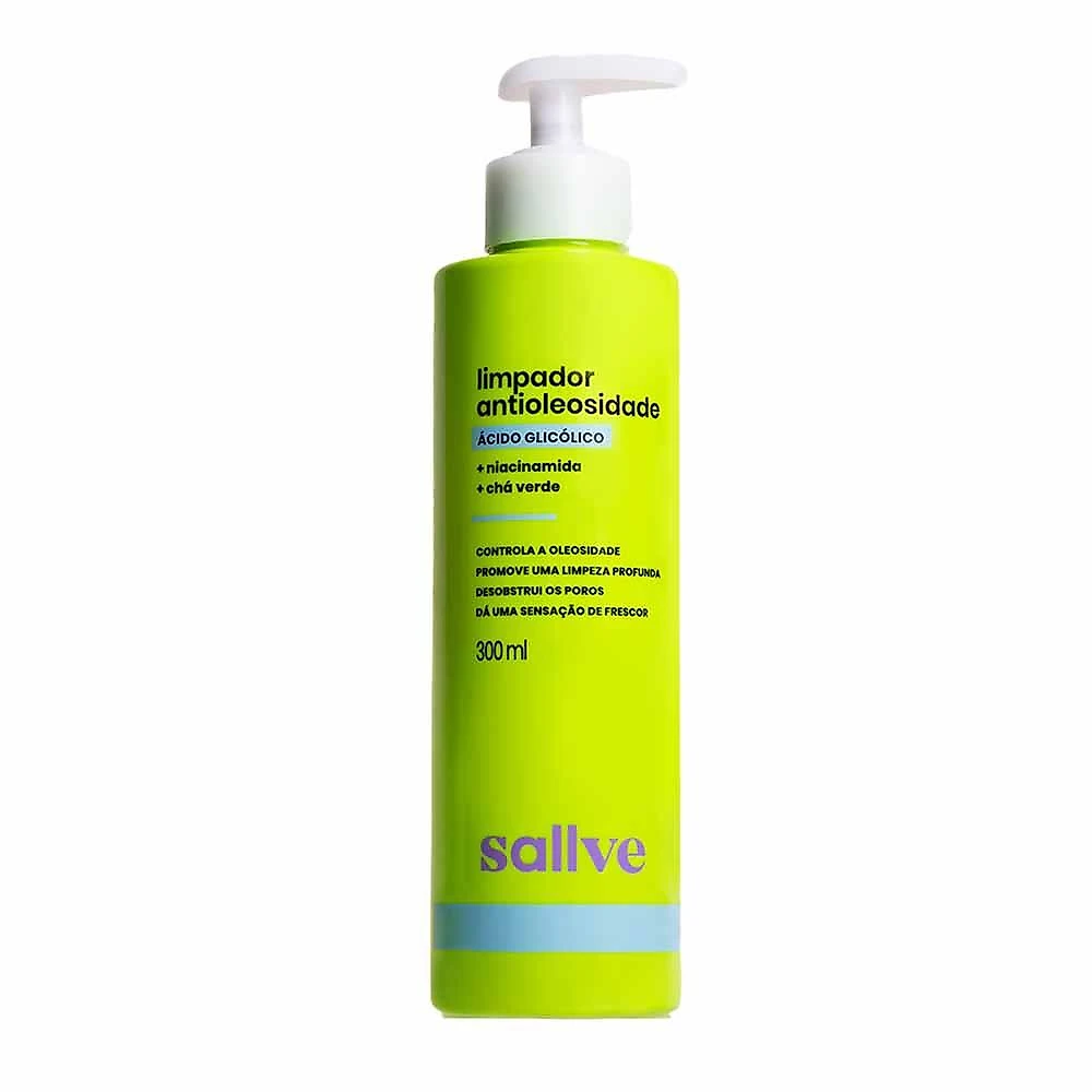 Limpador facial antioleosidade sallve Ácido glicólico 300ml