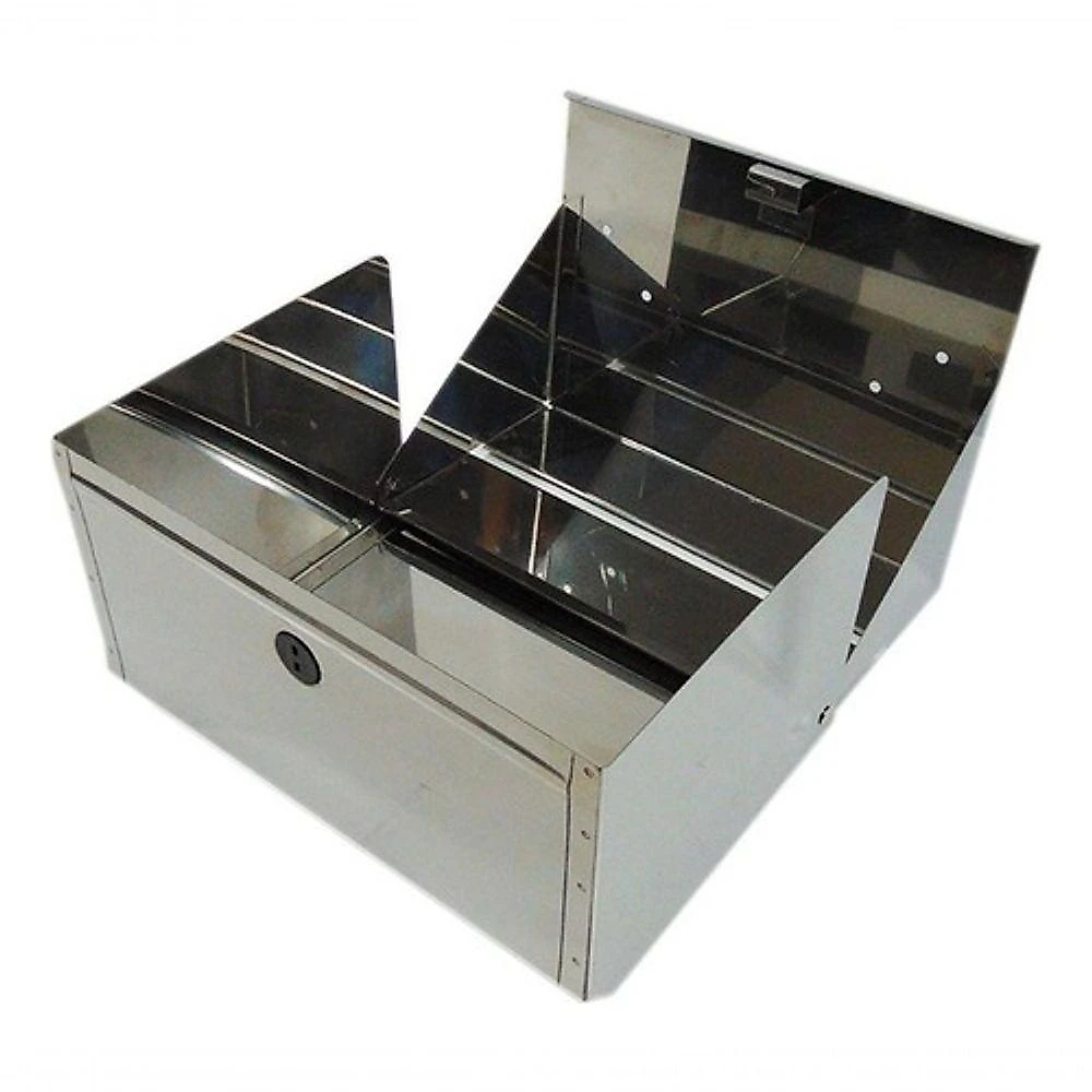 Porta Papel Toalha M1i em Aço Inox com Abertura Frontal para Folhas Interfolha Inox Higipack