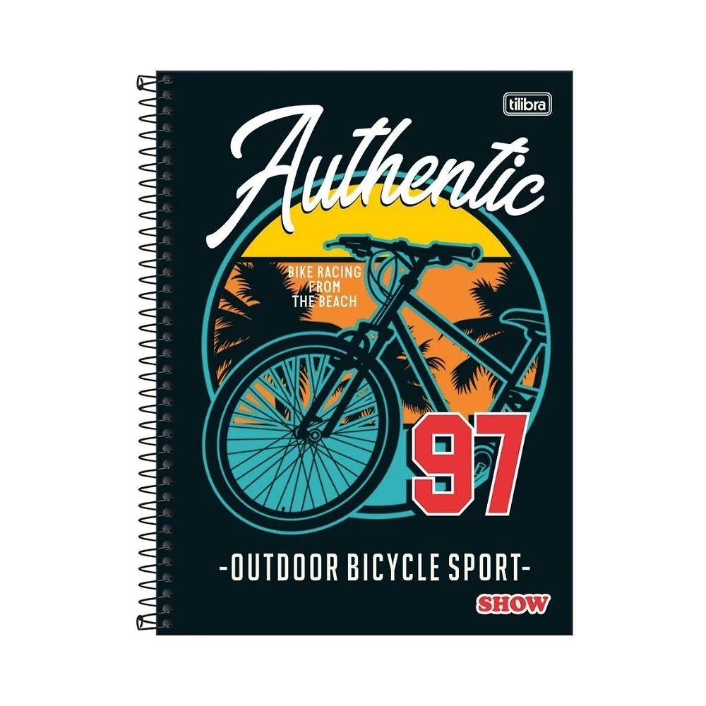 Caderno Espiral Capa Dura Universitário Show Masculino 256 Folhas 16 Matérias Tilibra Estampa 8