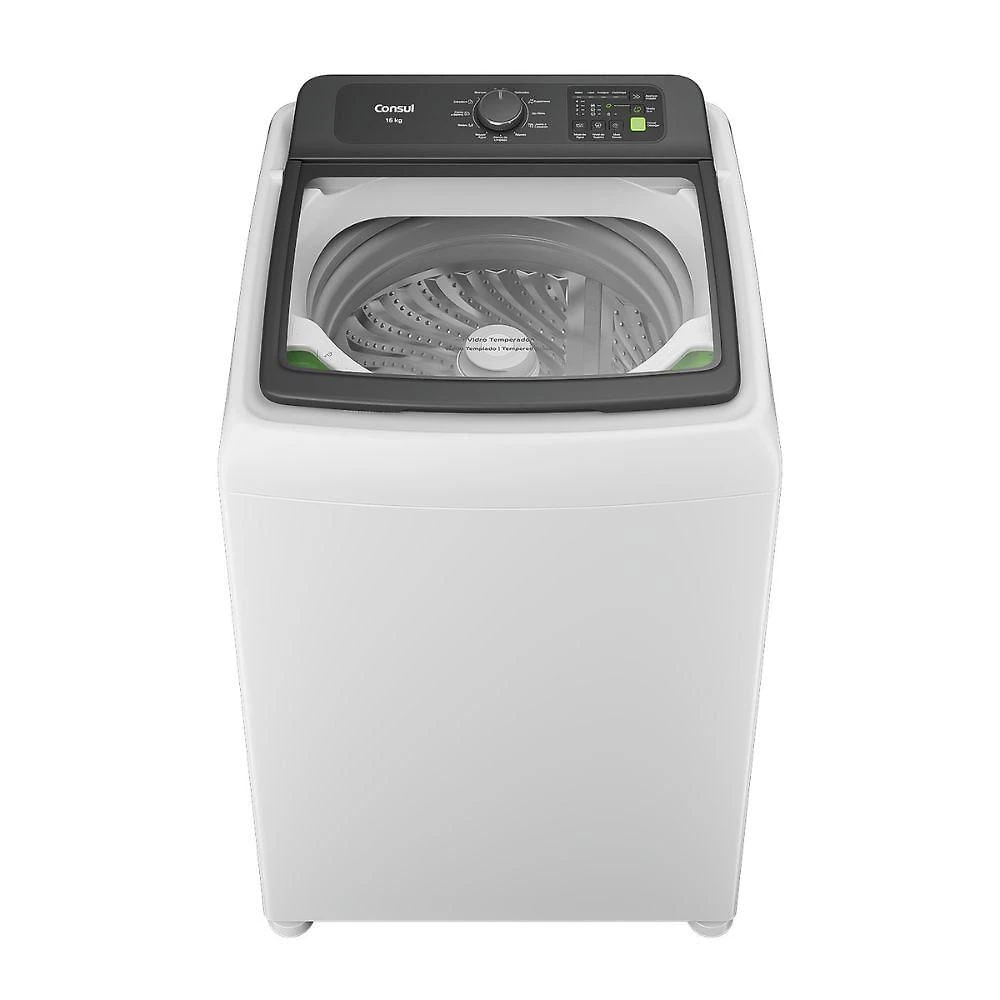 Lavadora Automática Consul CWN16 16kg com Reuso de Água Branco 220V