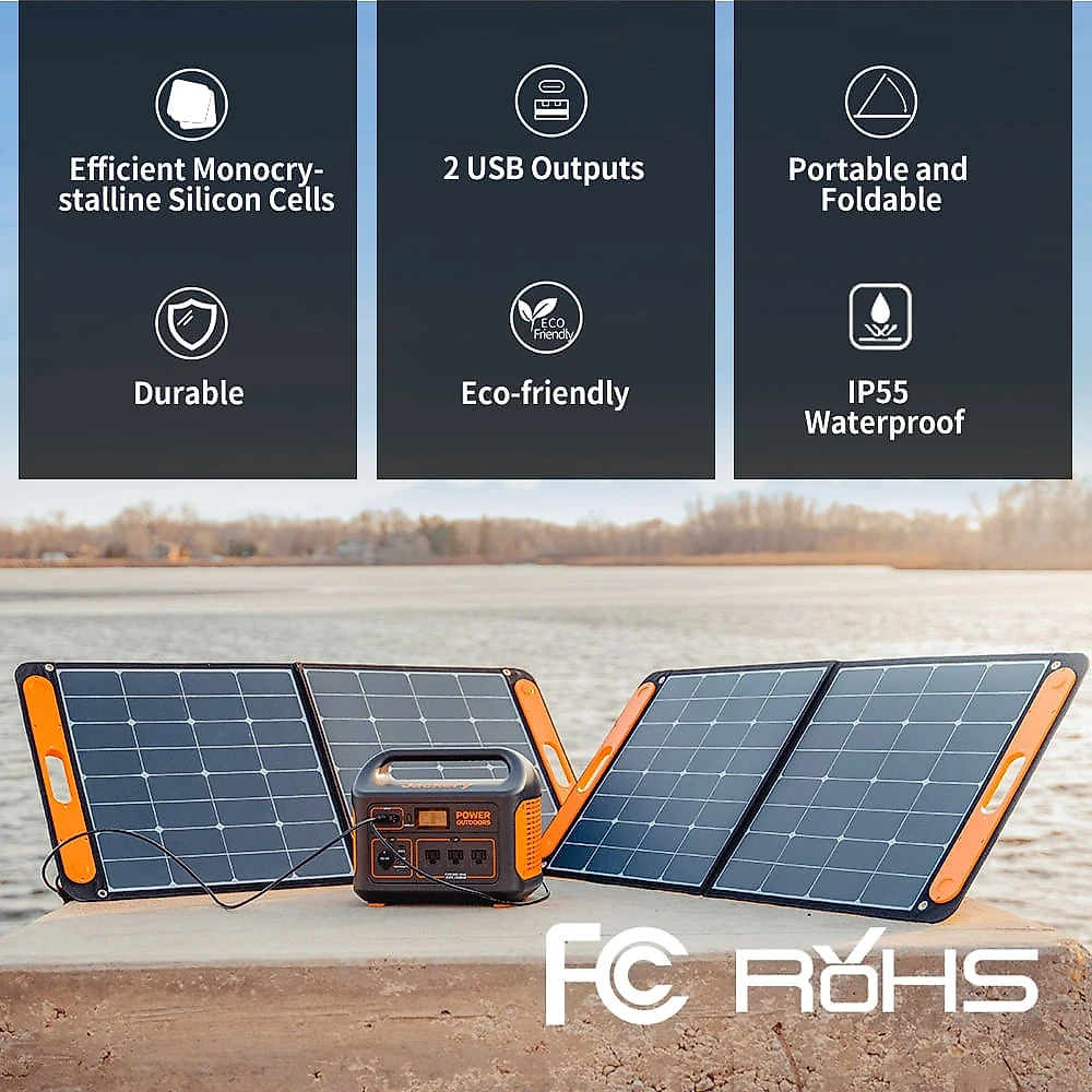 Painel Solar Jackery SolarSaga 100W Resistente a Água IP65