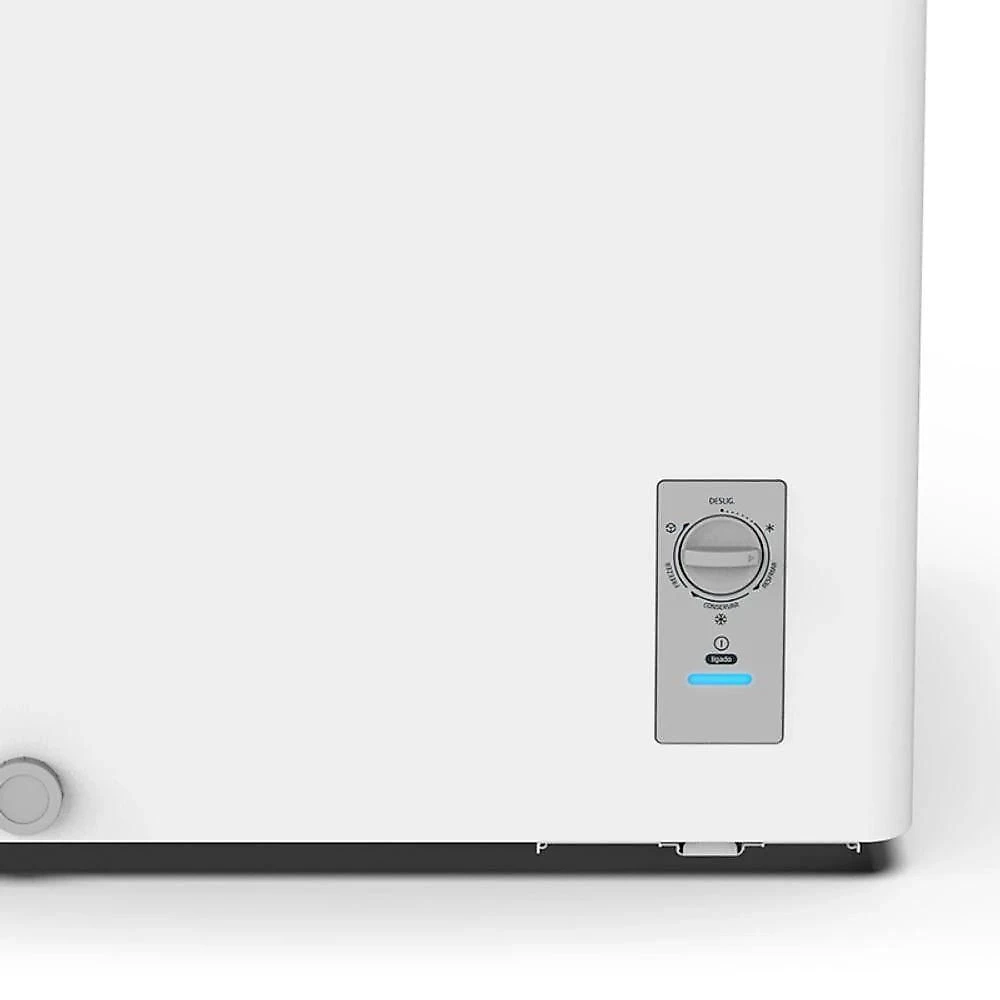 Freezer Horizontal Midea CFA10B1 Semiautomático 100L com Iluminação LED Branco 220V