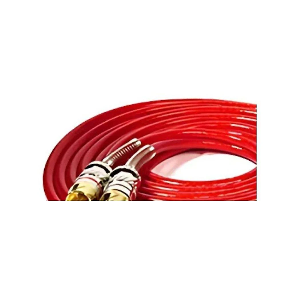 Cabo 2 X 2 RCA Profissional NWT CBRC0035 Dupla Blindagem 1m Bivolt Vermelho