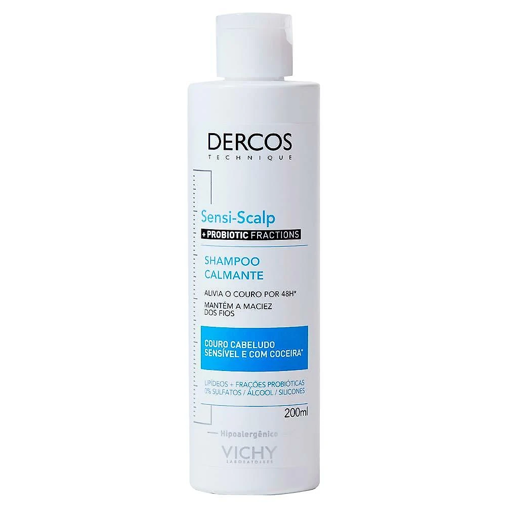 Shampoo limpeza calmante vichy – dercos sensi biotic 200ml