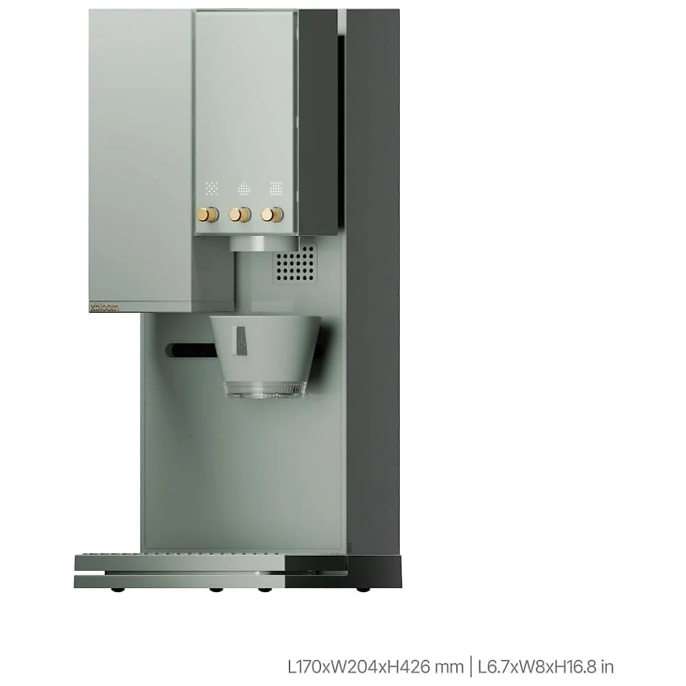 xBloom Studio Sage Green x Gold - Máquina de Café Pour Over com Moedor Integrado, Escala e 1400W, 946 ml